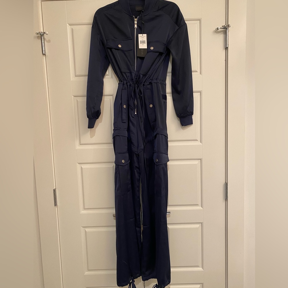 Kendall + Kylie Satin Convertible Cargo Jumpsuit - Picture 5 of 5